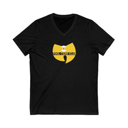 Hip Hop Vibes Unisex V-Neck Tee - Pool-Tang Clan Design