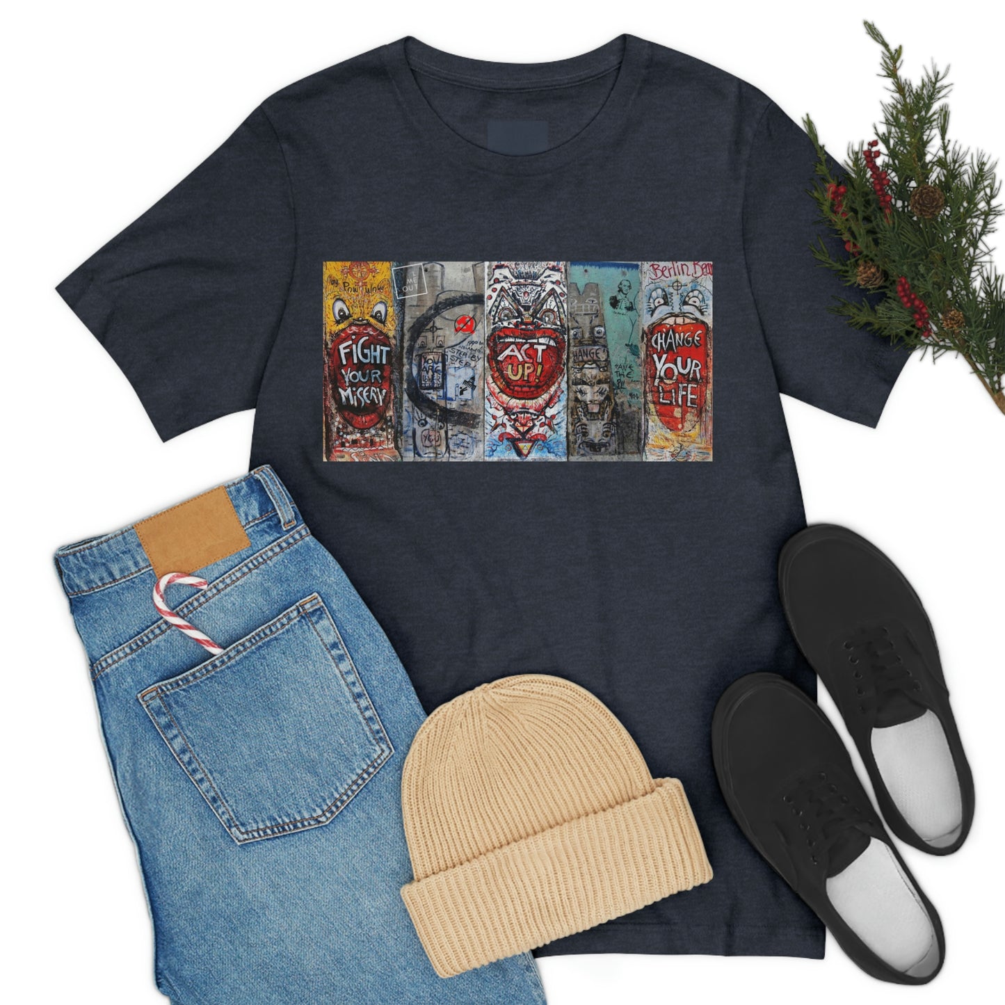 Let Me Out Act up happily Short Sleeve Tee