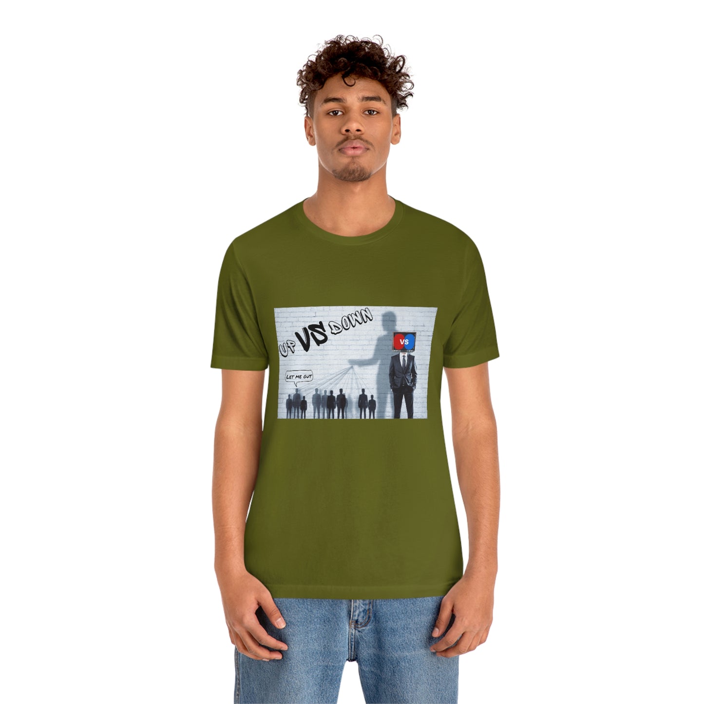 Let Me Out Up vs Down Short Sleeve Tee