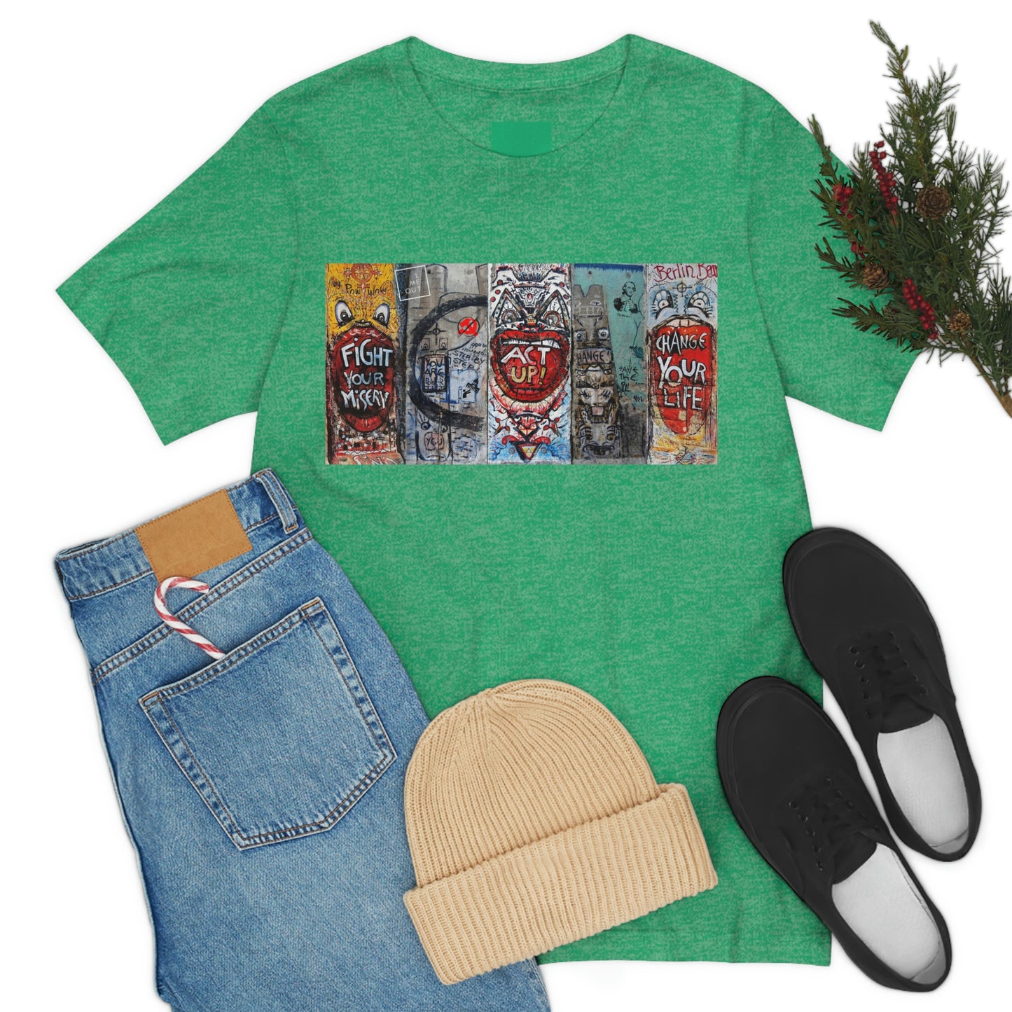 Let Me Out Act up happily Short Sleeve Tee