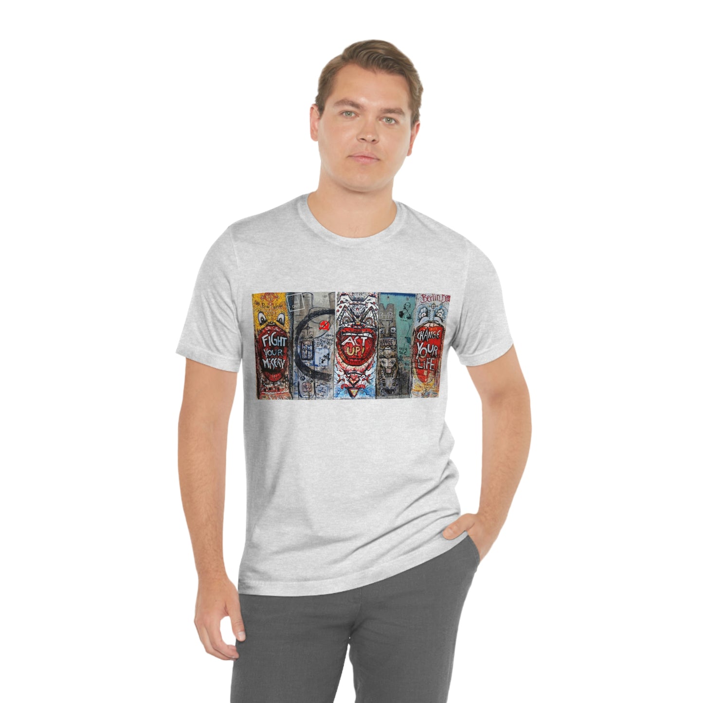 Let Me Out Act up happily Short Sleeve Tee