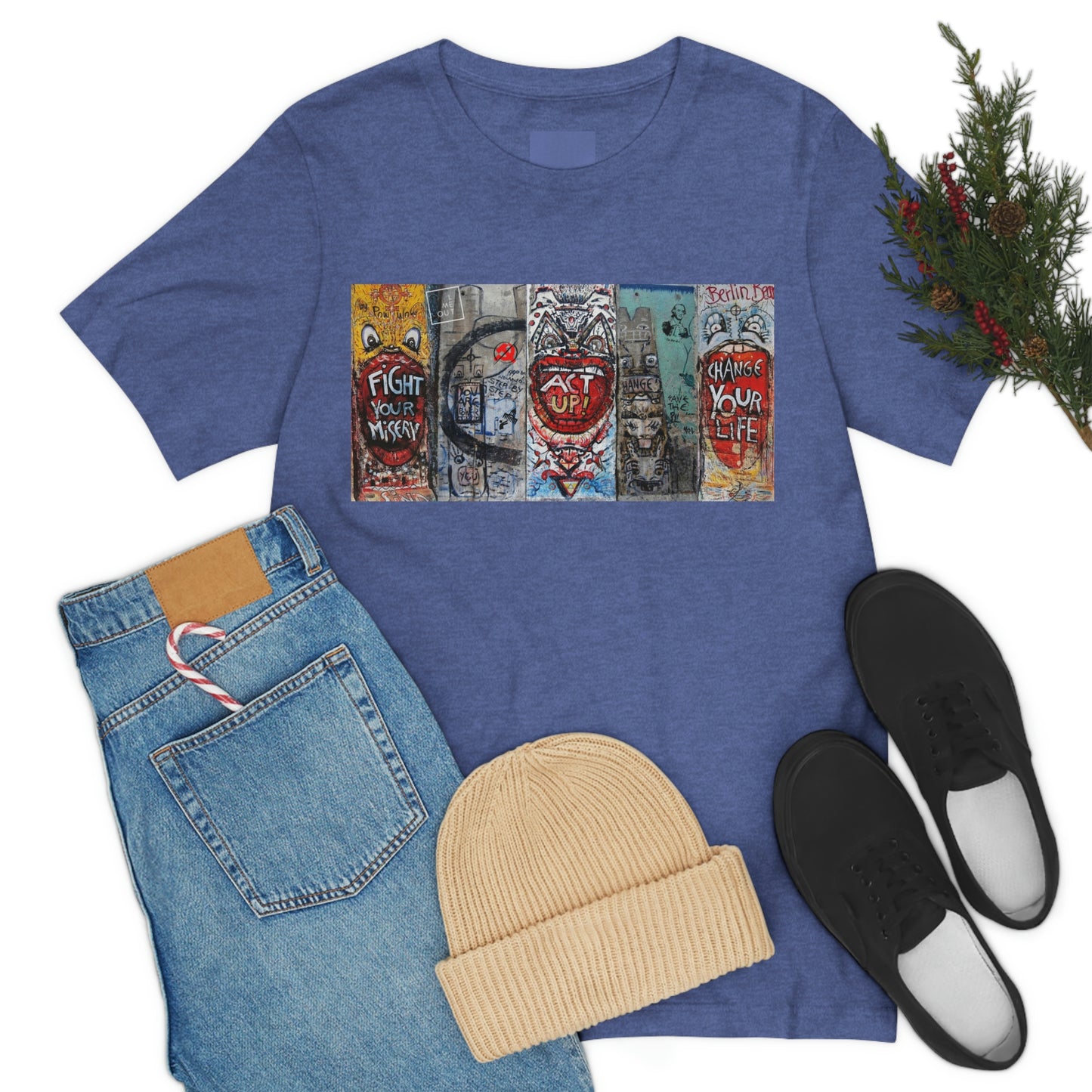 Let Me Out Act up happily Short Sleeve Tee