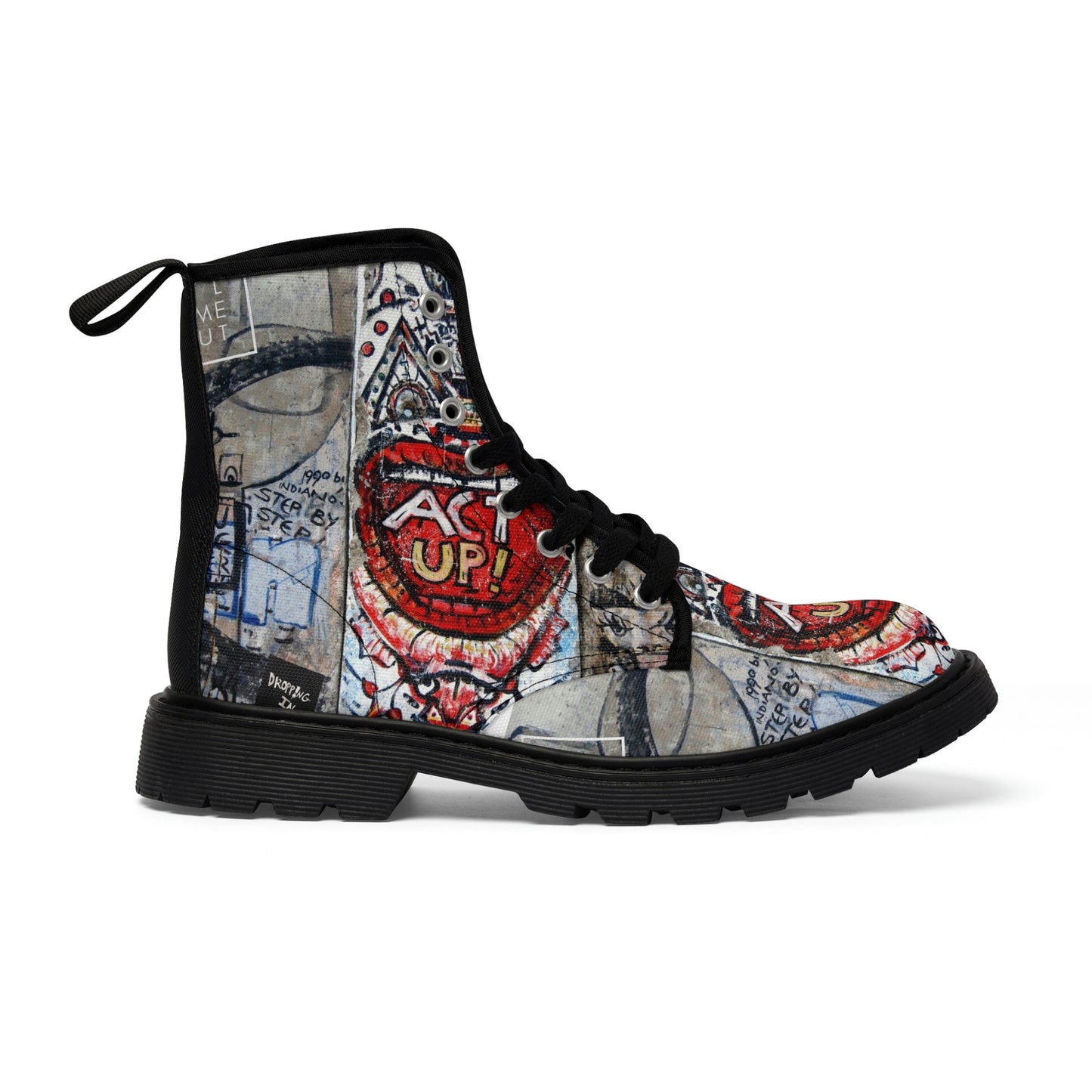 Let Me Out of Berlin Canvas Boots
