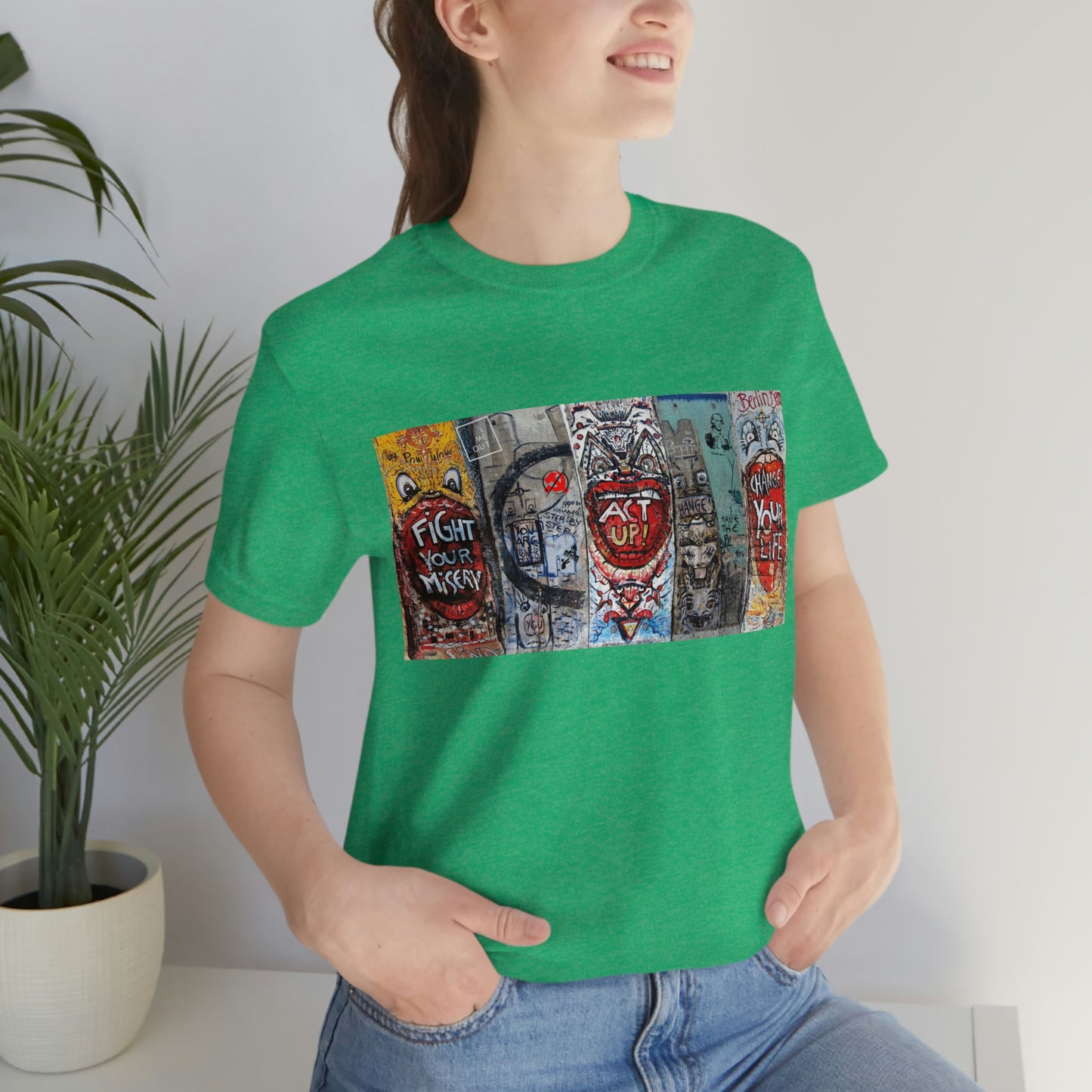 Let Me Out Act up happily Short Sleeve Tee
