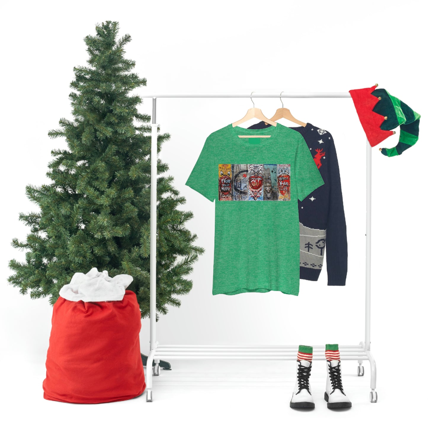 Let Me Out Act up happily Short Sleeve Tee