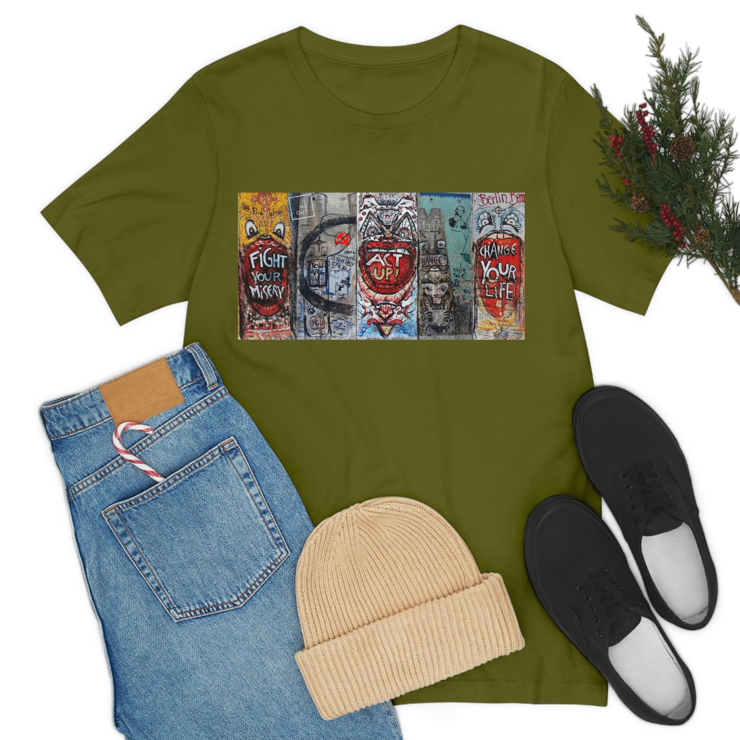 Let Me Out Act up happily Short Sleeve Tee