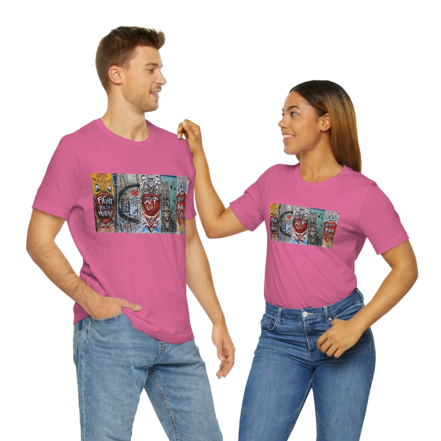 Let Me Out Act up happily Short Sleeve Tee