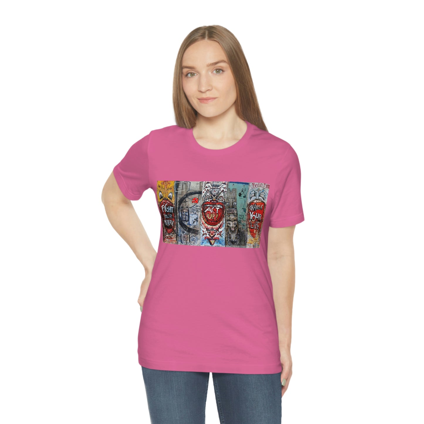Let Me Out Act up happily Short Sleeve Tee
