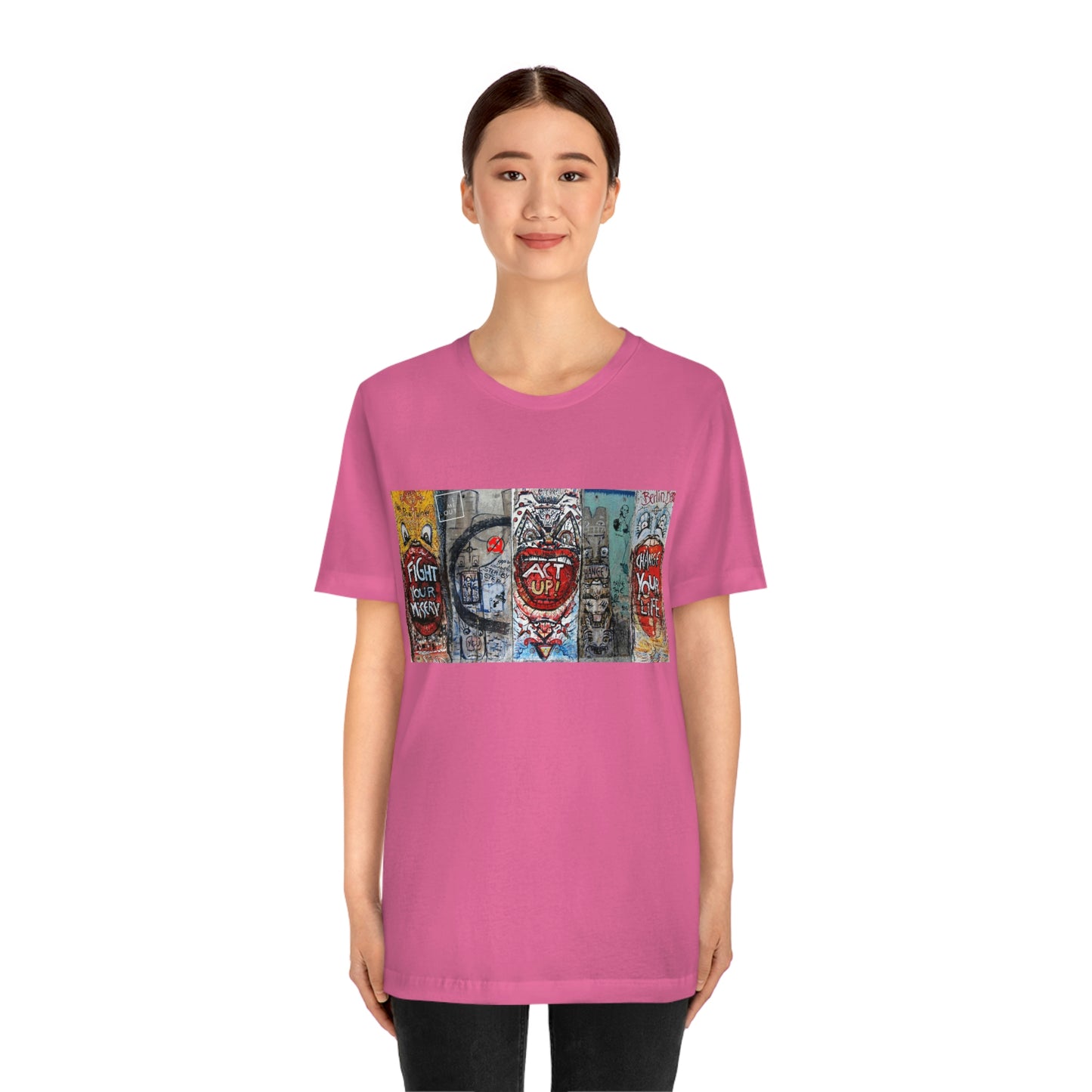Let Me Out Act up happily Short Sleeve Tee