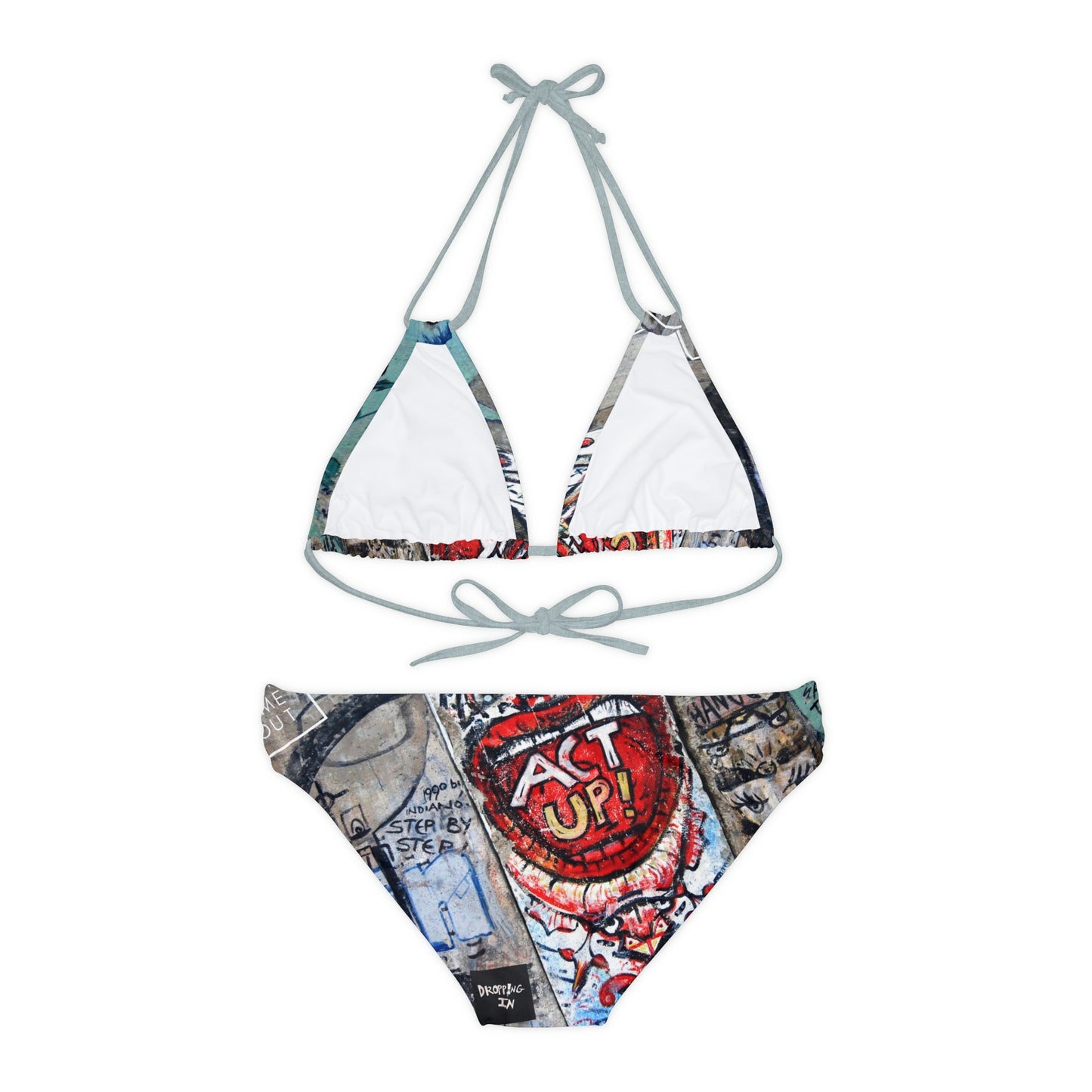 Let Me Out Act Up Strappy Bikini Set