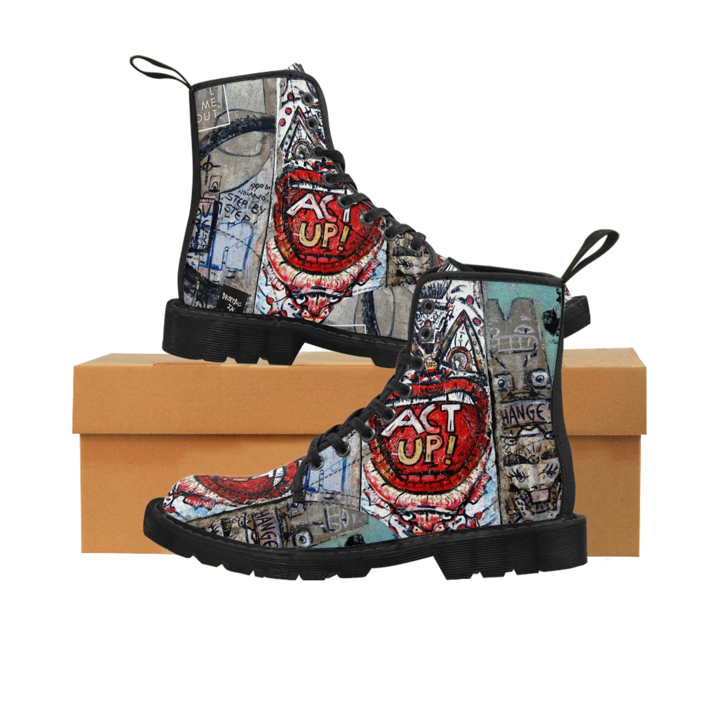 Let Me Out of Berlin Canvas Boots