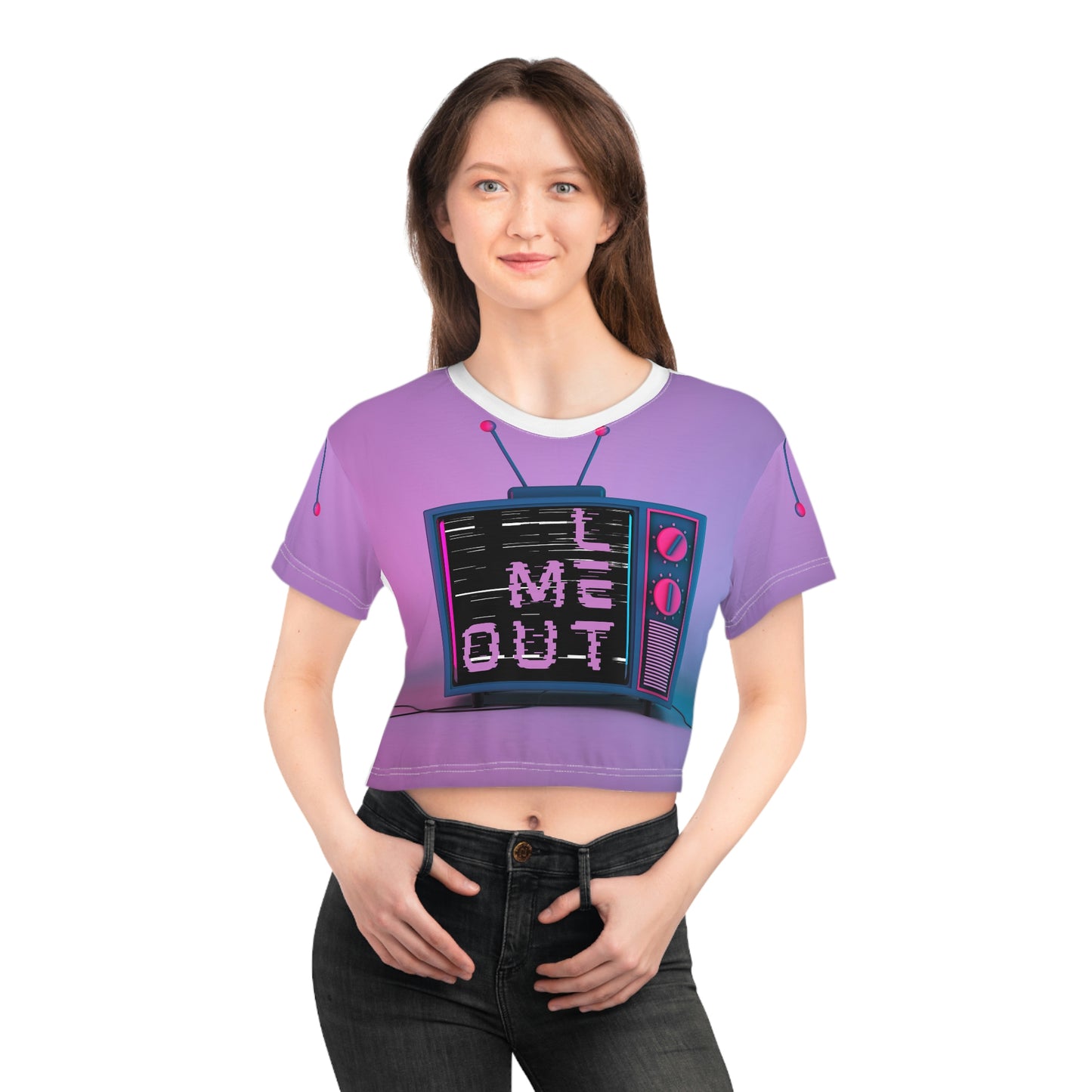 Let Me Out UHF Crop Tee