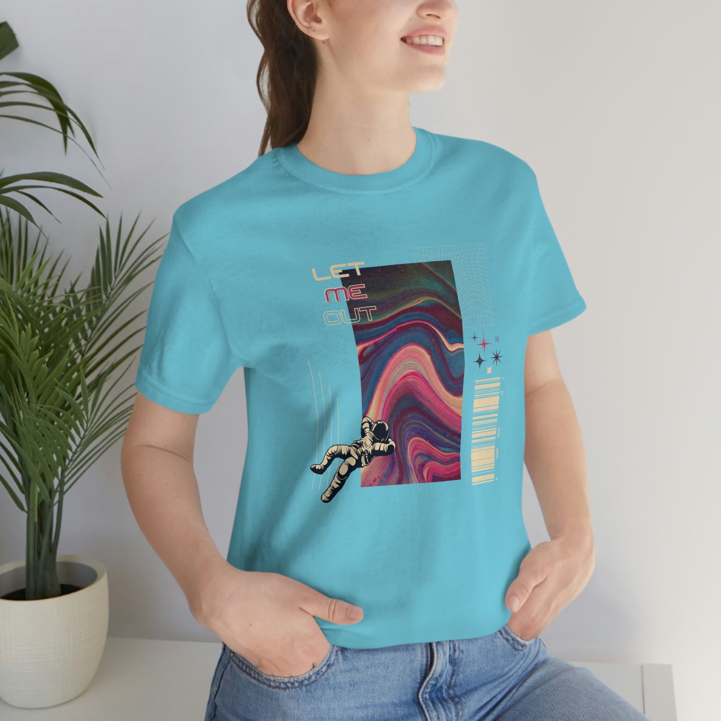 Let Me Out Retro-Space Short Sleeve Tee
