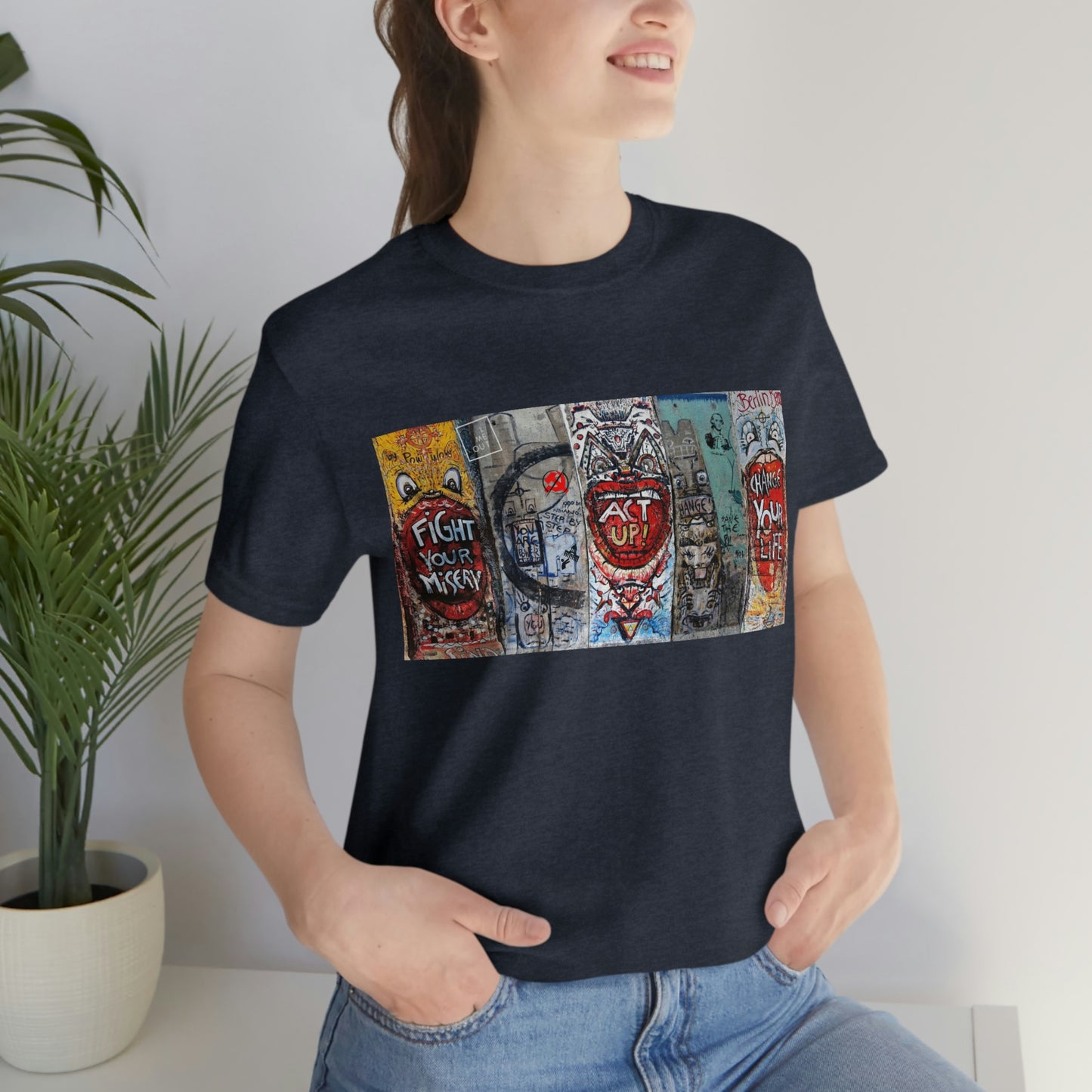Let Me Out Act up happily Short Sleeve Tee