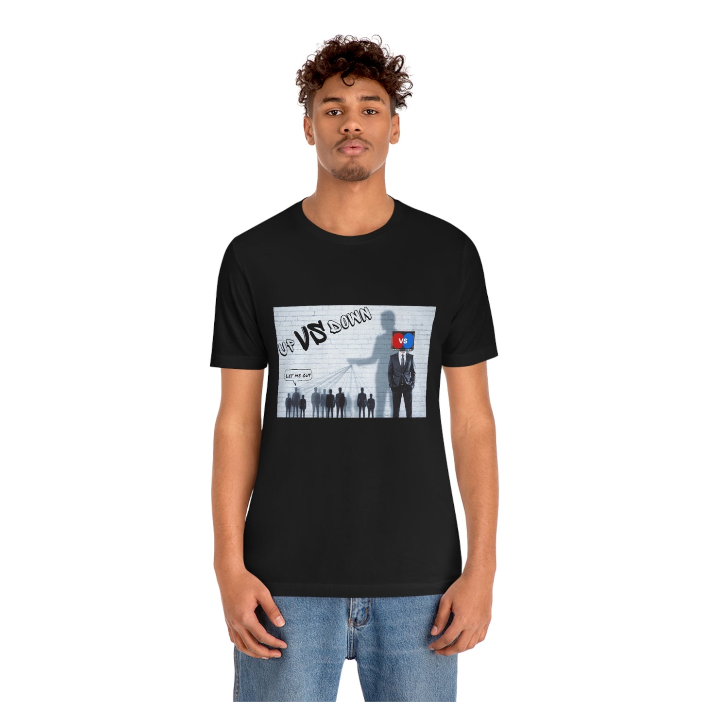 Let Me Out Up vs Down Short Sleeve Tee