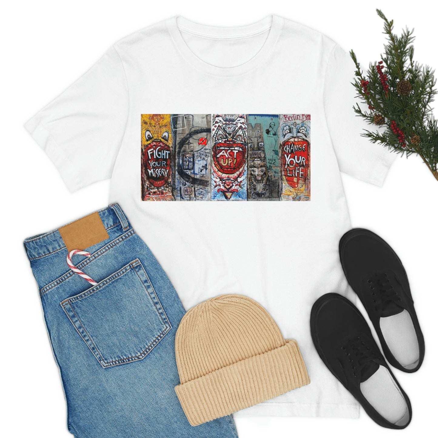 Let Me Out Act up happily Short Sleeve Tee