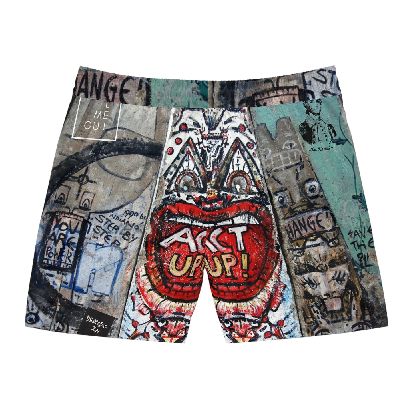 Let Me Out Act Up Mid-Length Swim Shorts