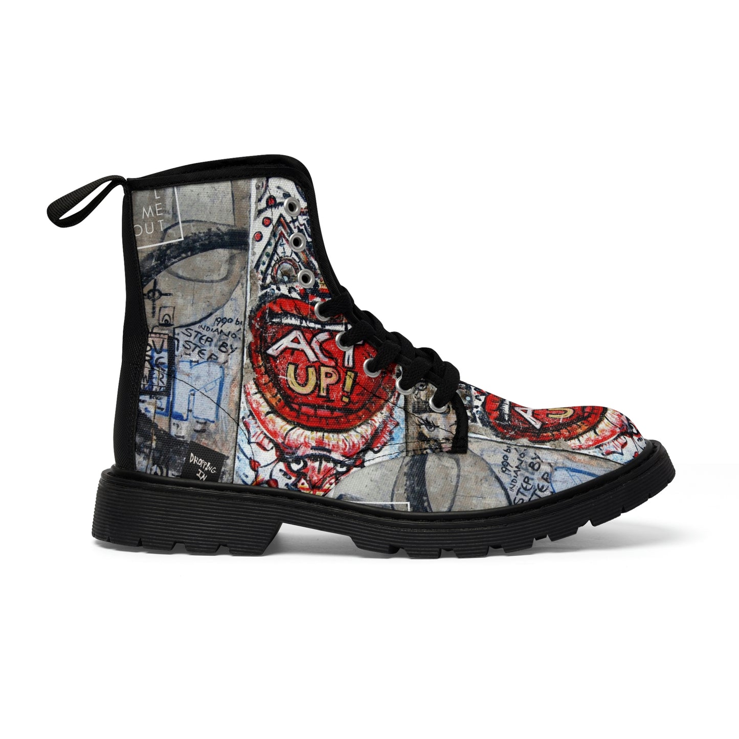 Let Me Out of Berlin Canvas Boots