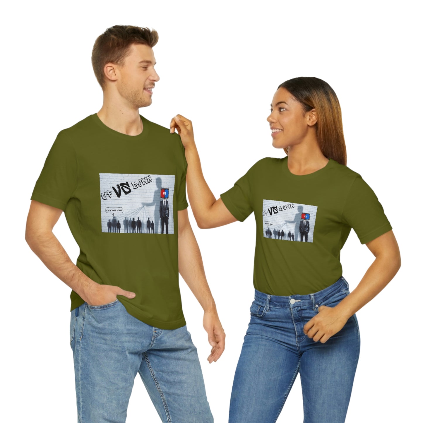 Let Me Out Up vs Down Short Sleeve Tee
