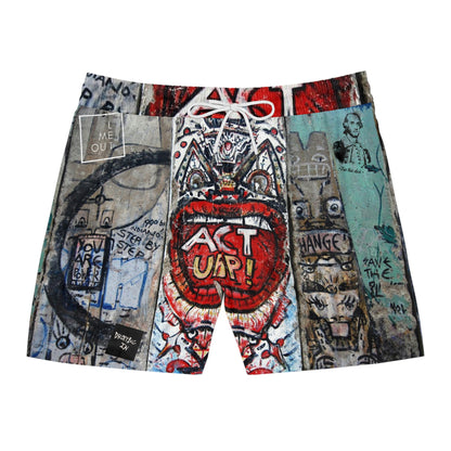 Let Me Out Act Up Mid-Length Swim Shorts