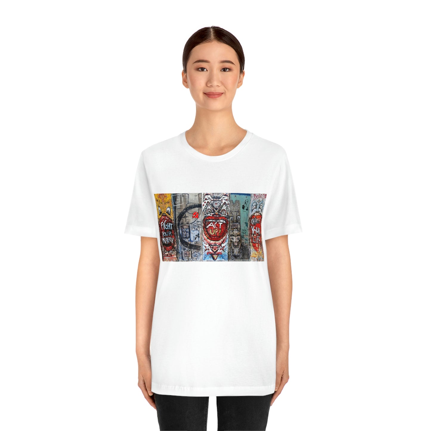 Let Me Out Act up happily Short Sleeve Tee