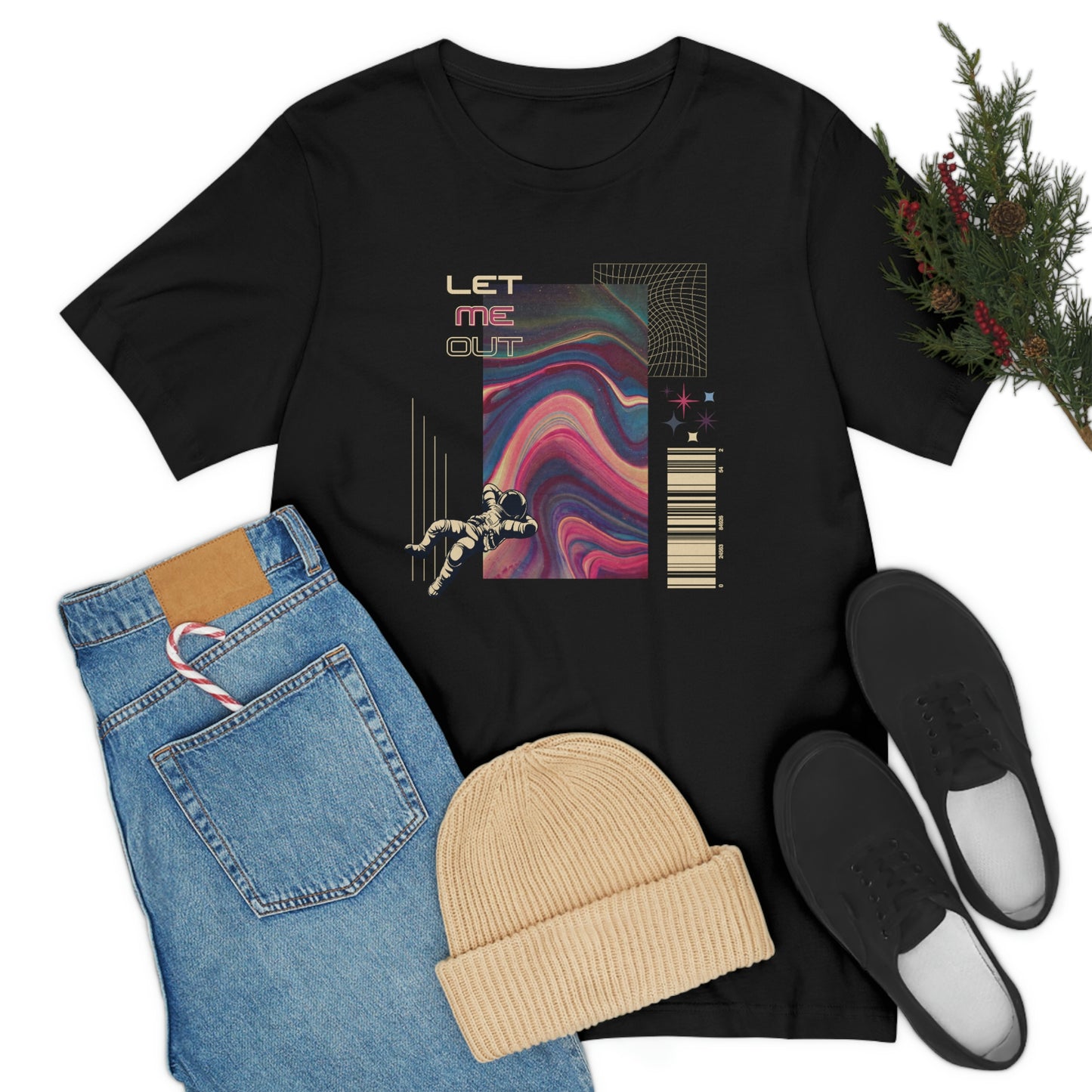 Let Me Out Retro-Space Short Sleeve Tee