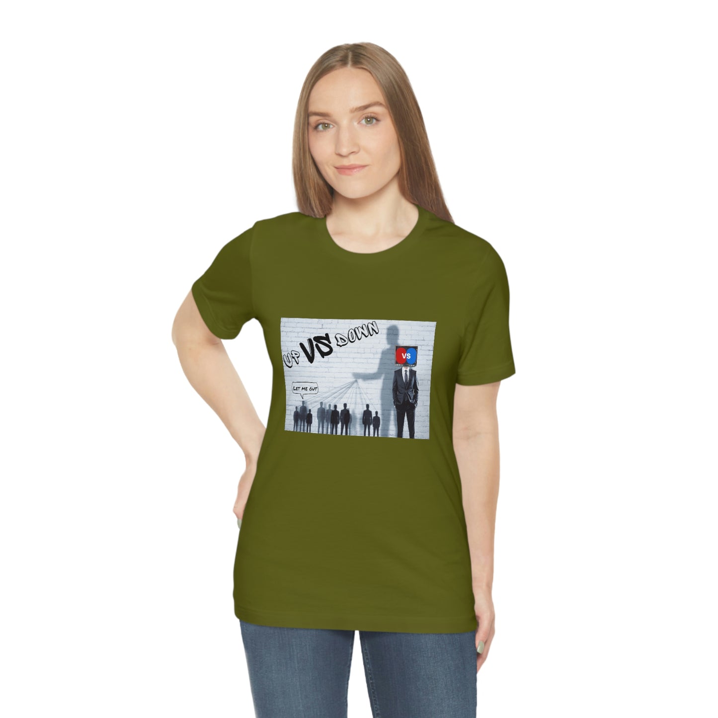 Let Me Out Up vs Down Short Sleeve Tee