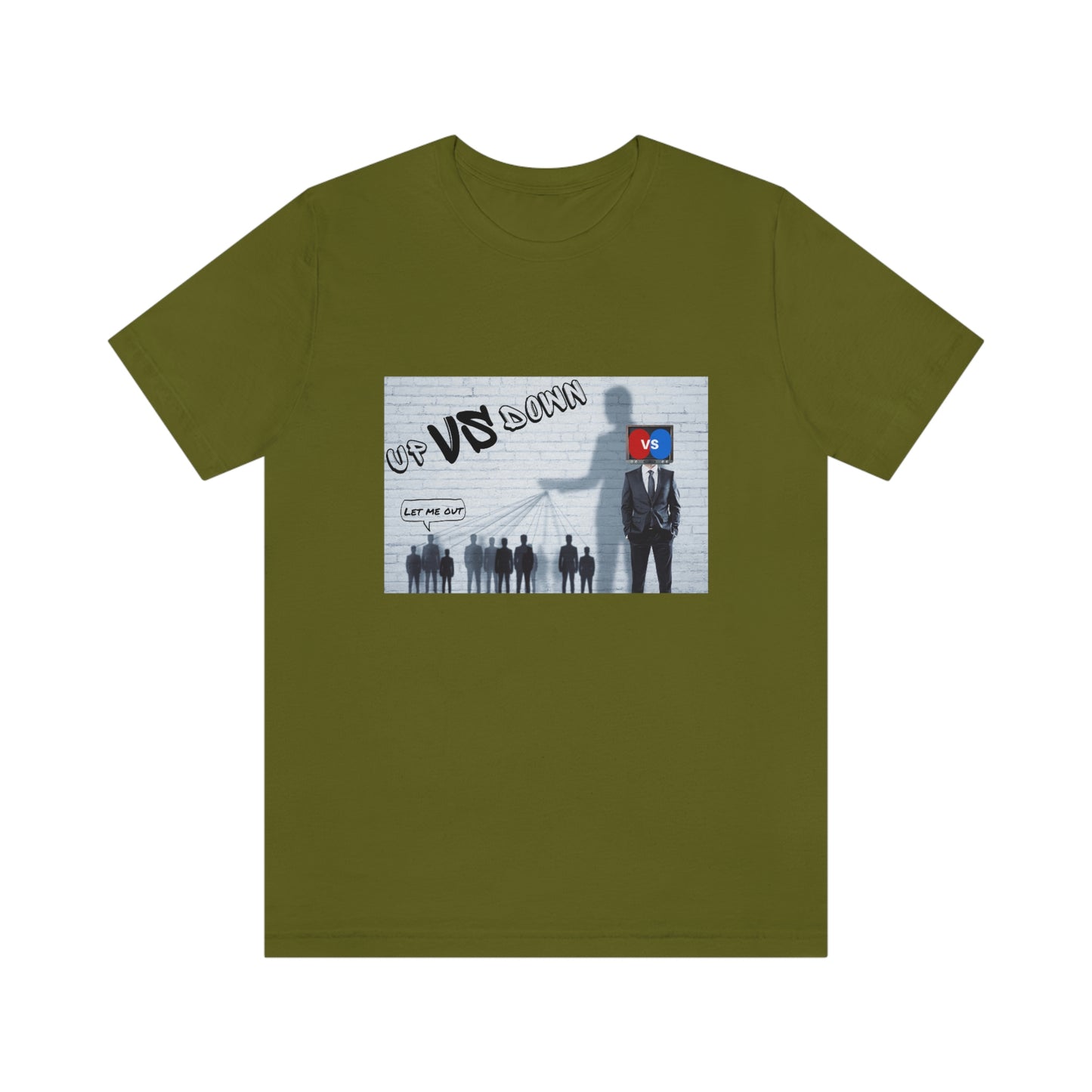 Let Me Out Up vs Down Short Sleeve Tee