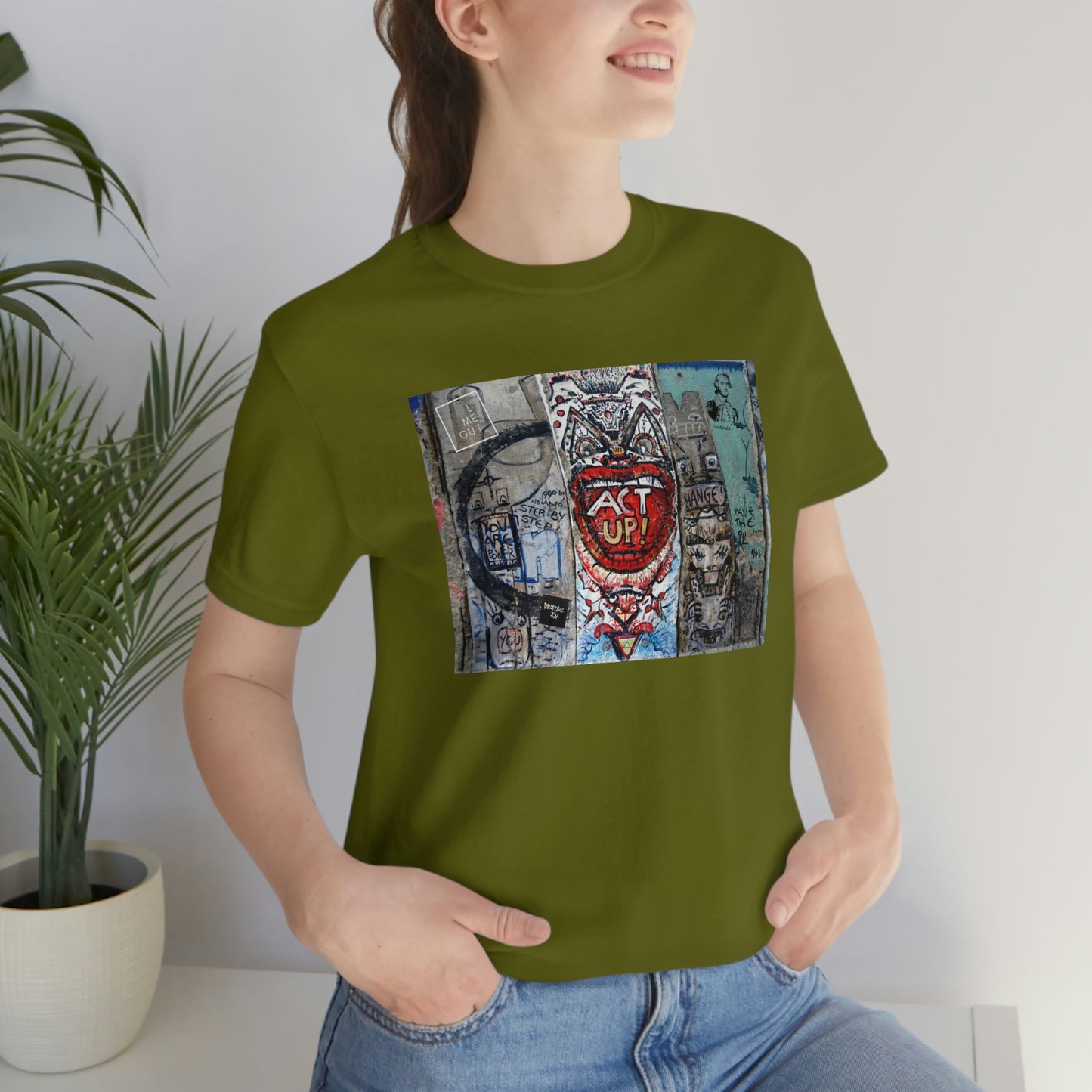 Act Up! Berlin Wall Graffiti Tee