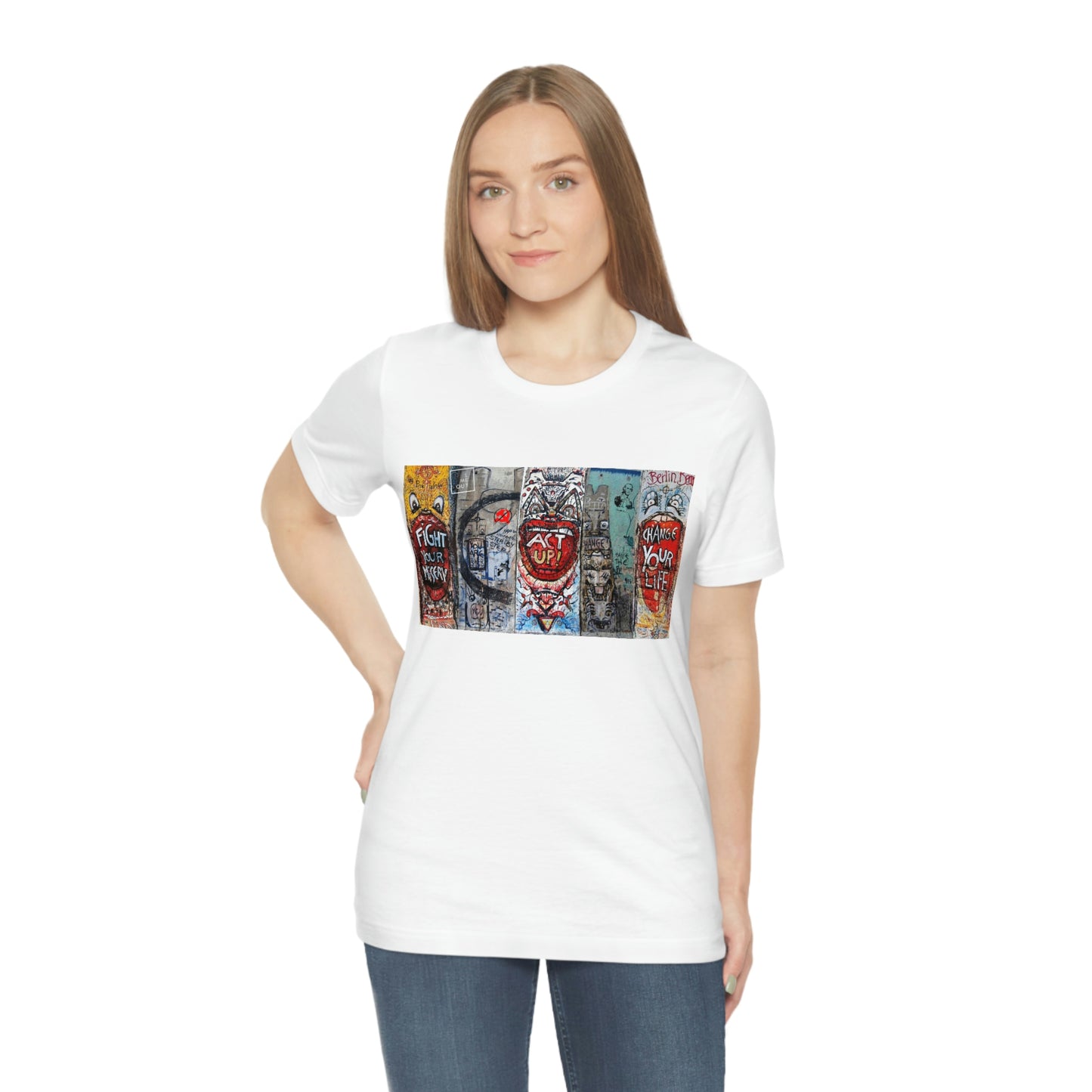 Let Me Out Act up happily Short Sleeve Tee