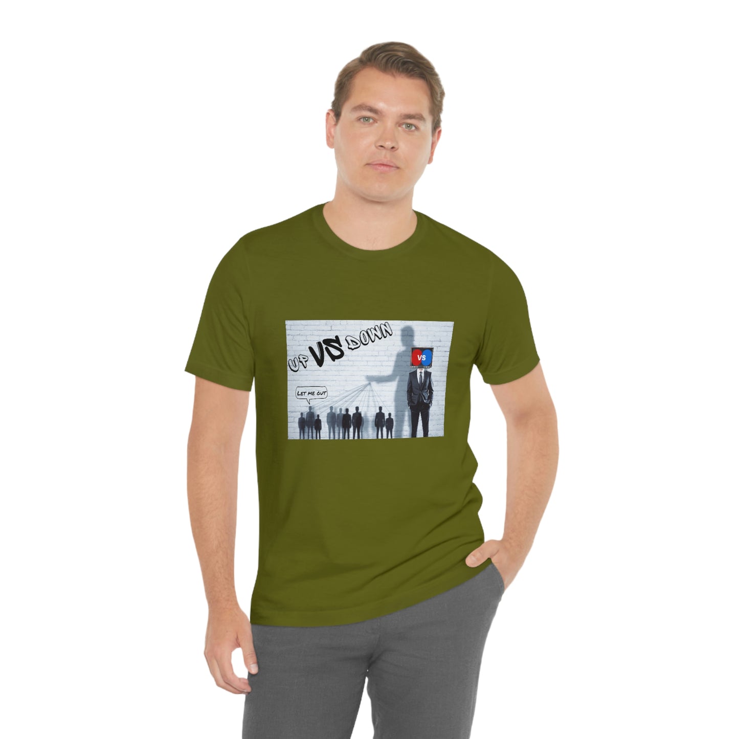 Let Me Out Up vs Down Short Sleeve Tee