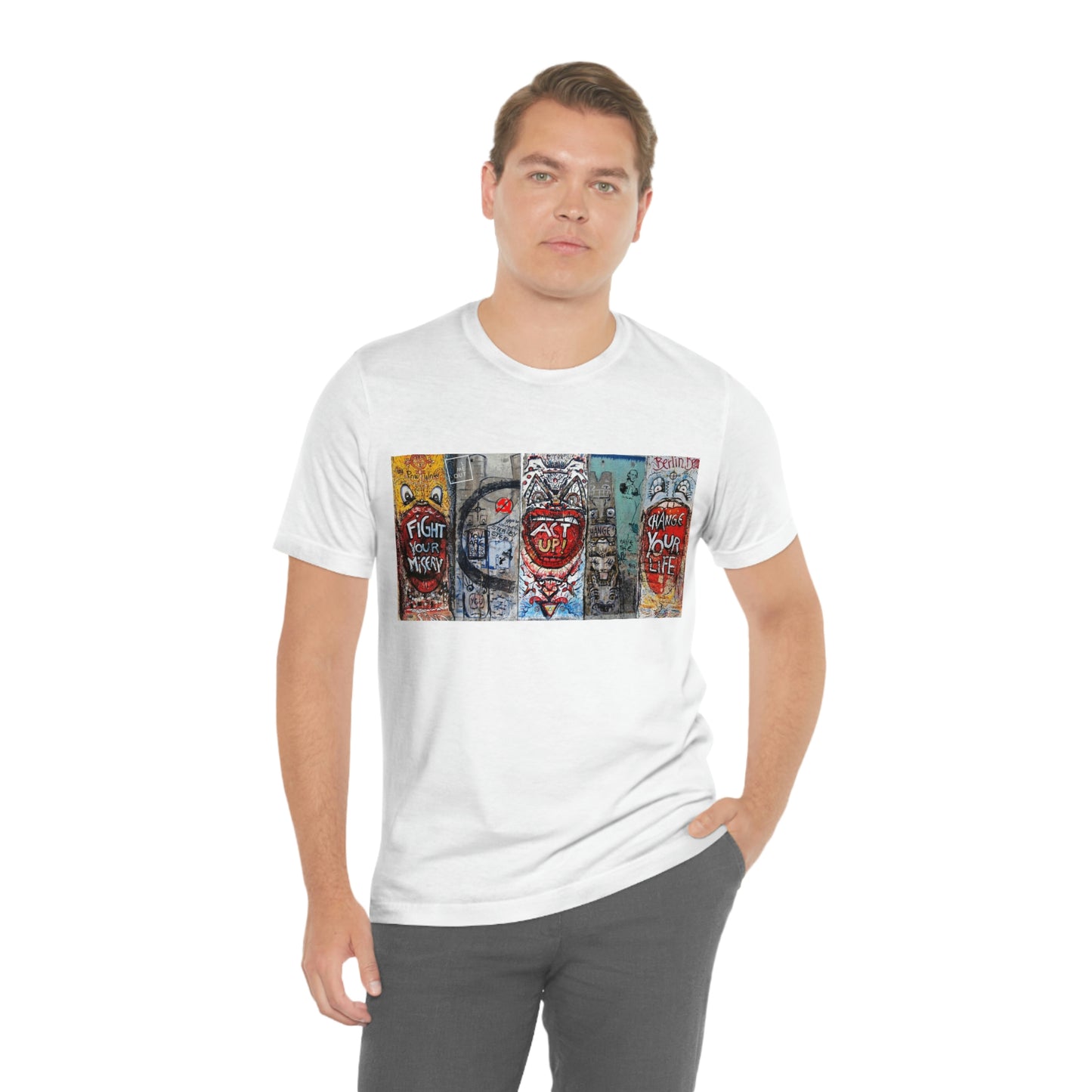 Let Me Out Act up happily Short Sleeve Tee