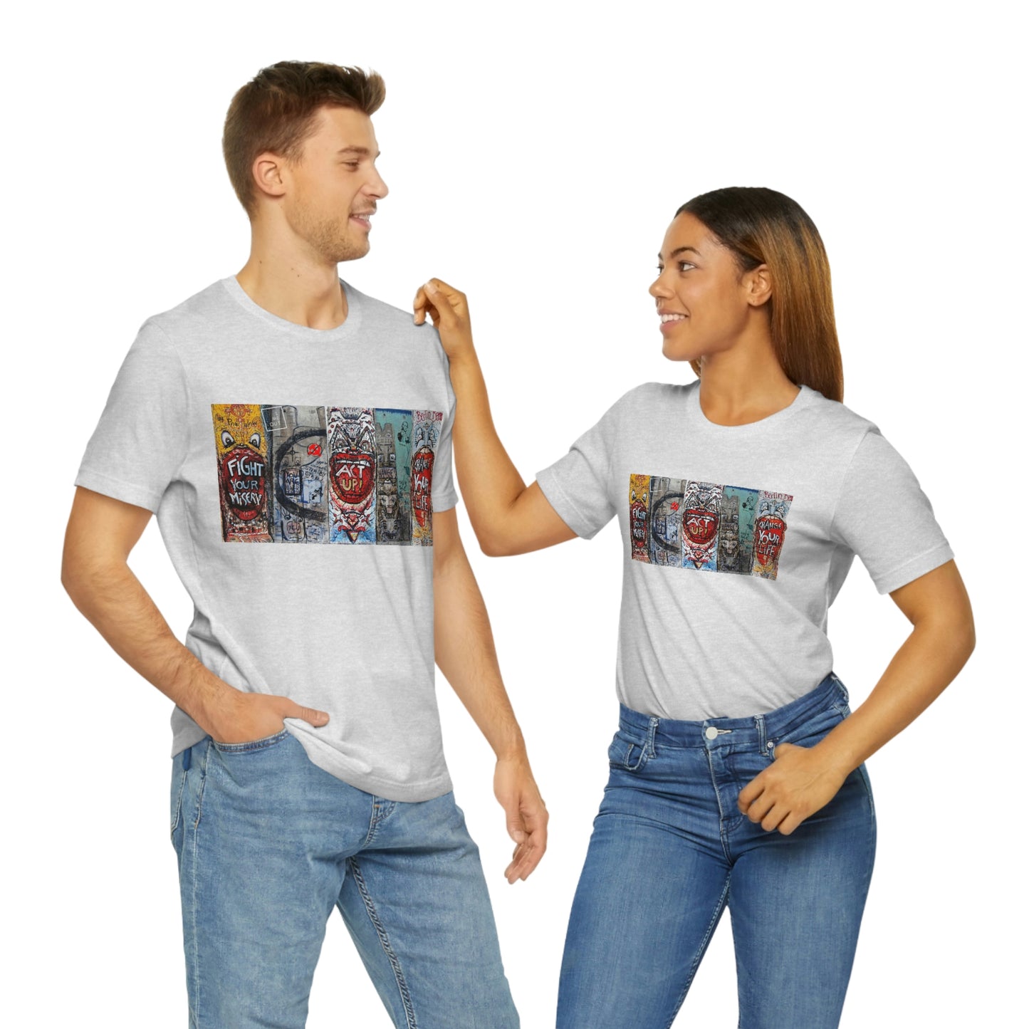 Let Me Out Act up happily Short Sleeve Tee