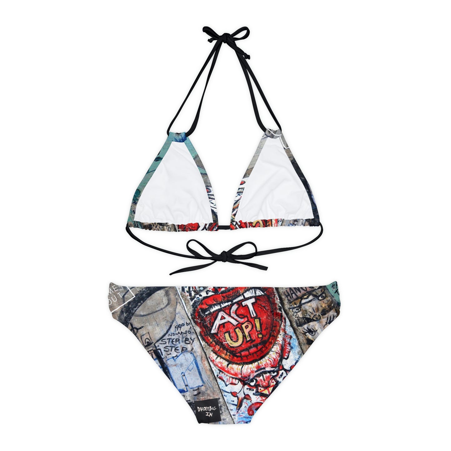 Let Me Out Act Up Strappy Bikini Set