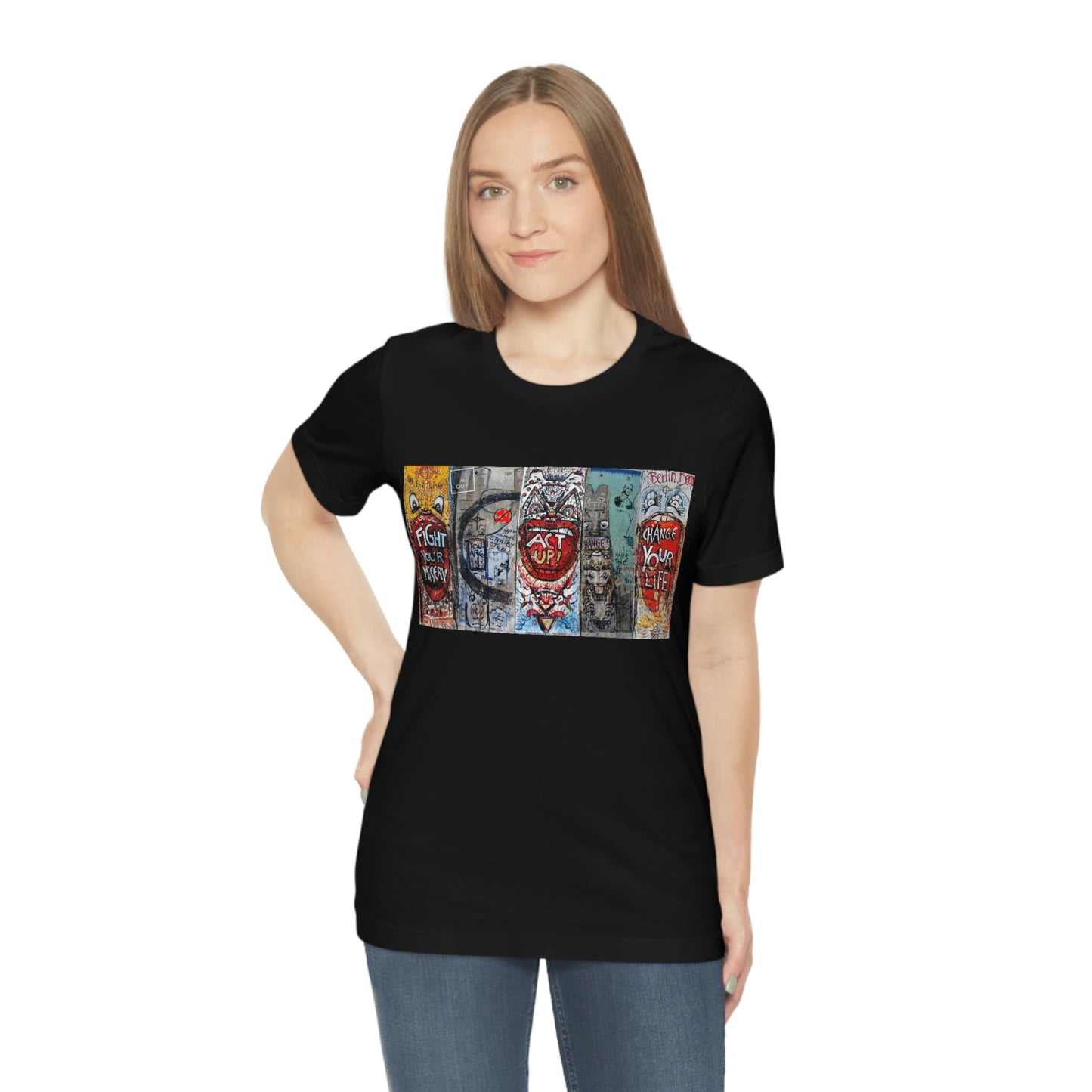 Let Me Out Act up happily Short Sleeve Tee