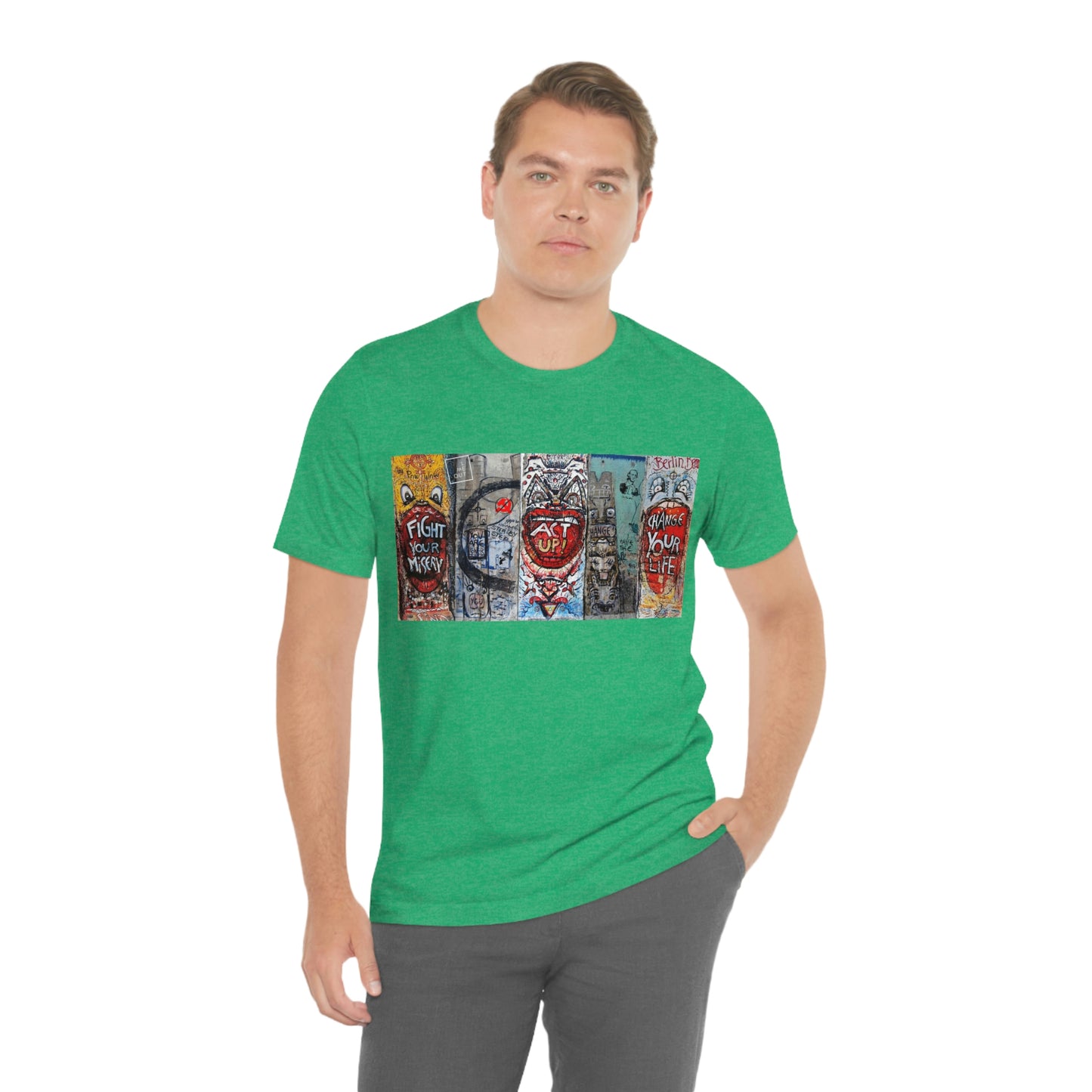 Let Me Out Act up happily Short Sleeve Tee