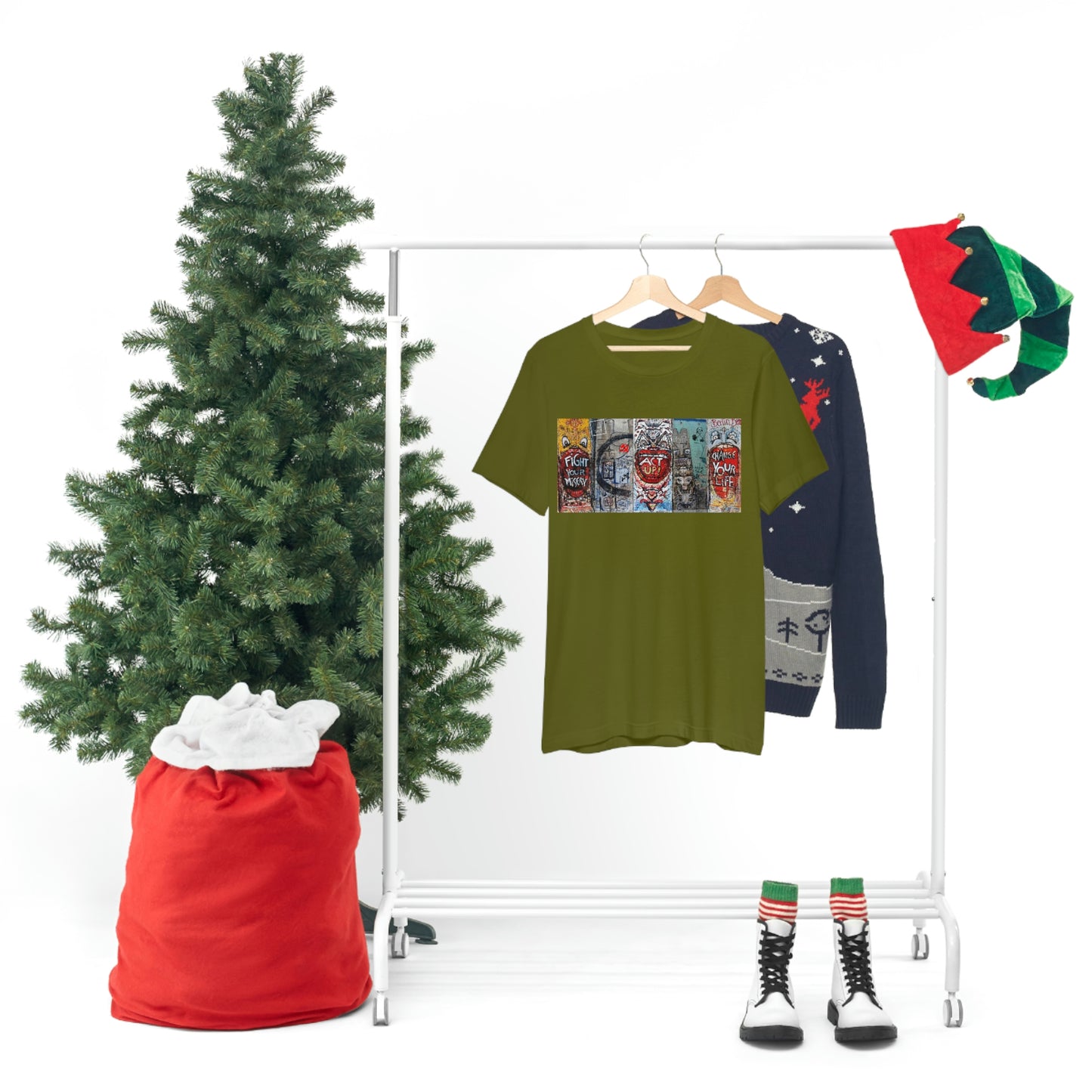 Let Me Out Act up happily Short Sleeve Tee