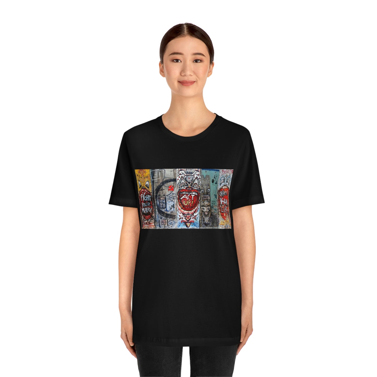 Let Me Out Act up happily Short Sleeve Tee
