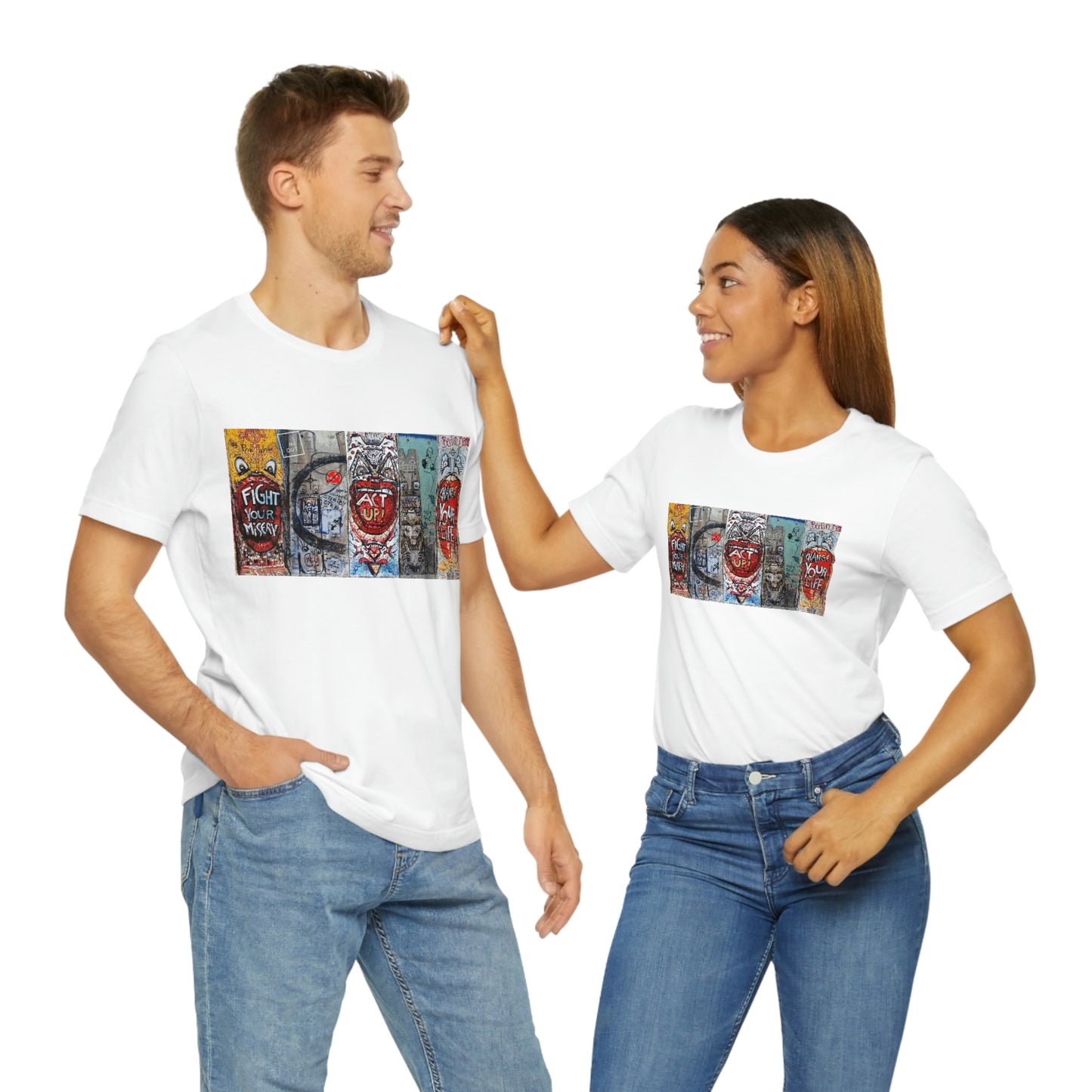 Let Me Out Act up happily Short Sleeve Tee