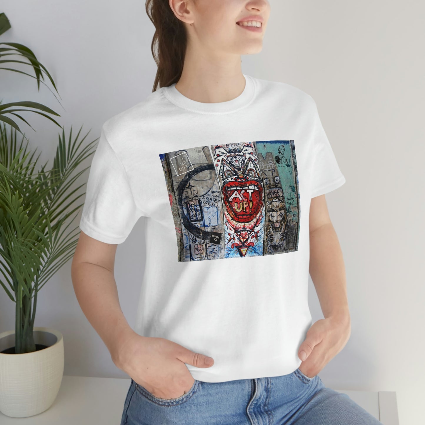 Act Up! Berlin Wall Graffiti Tee