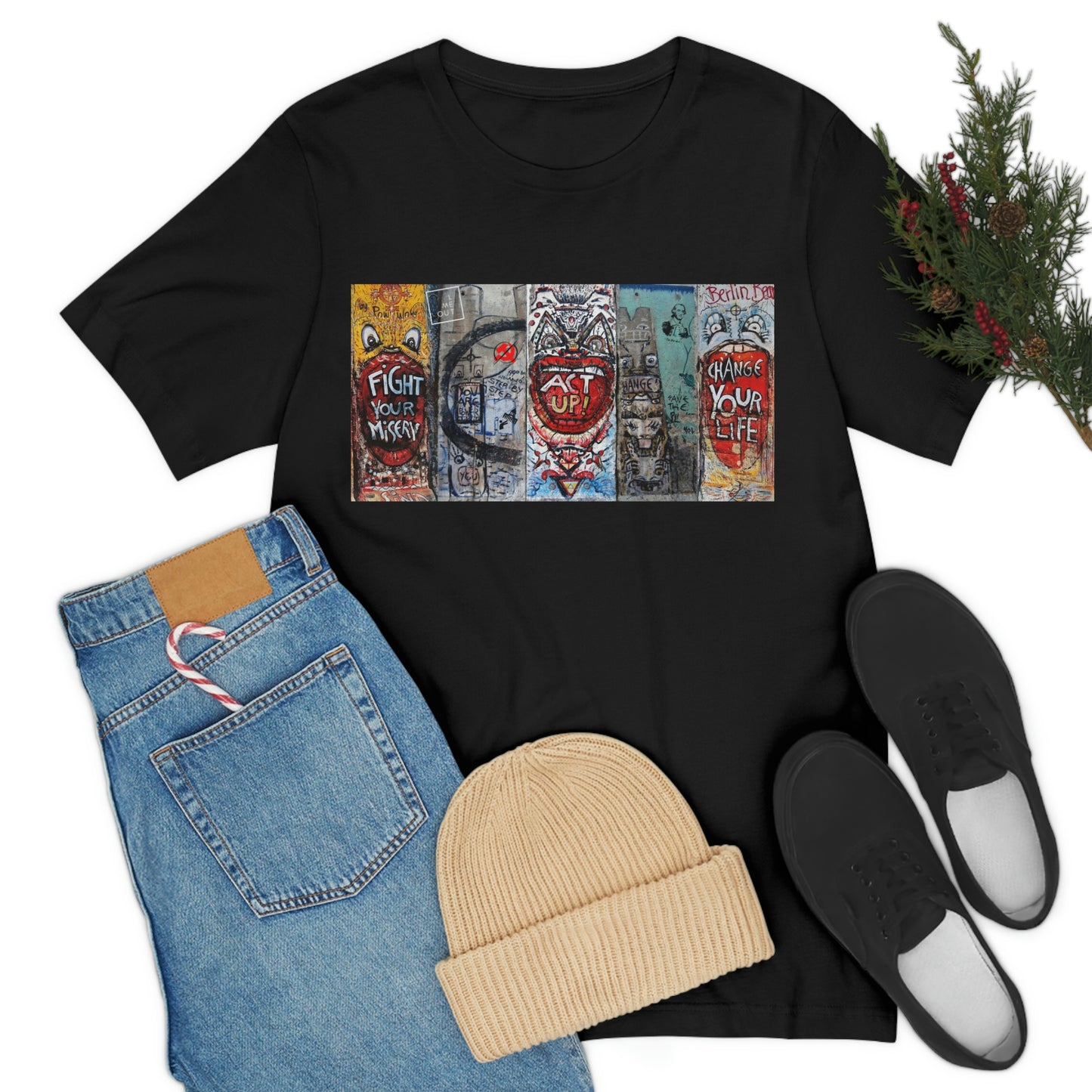Let Me Out Act up happily Short Sleeve Tee