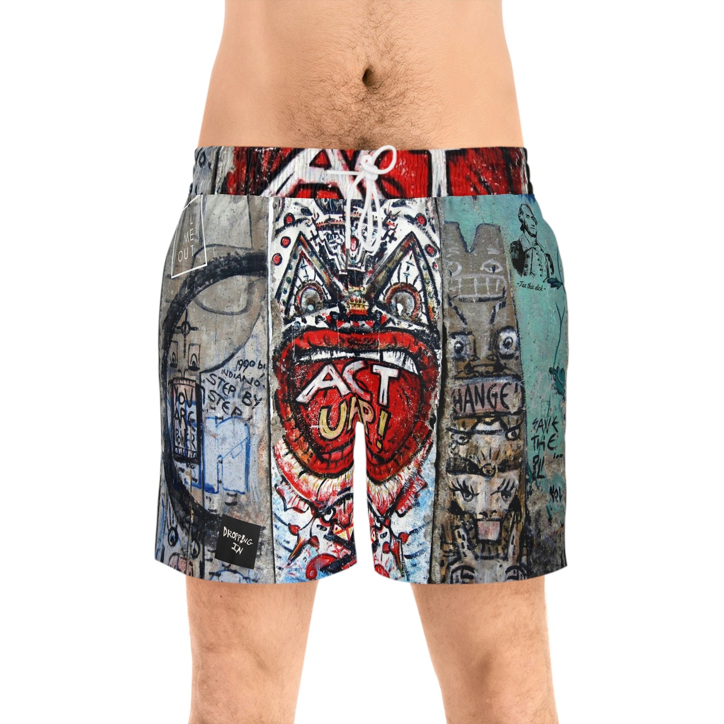 Let Me Out Act Up Mid-Length Swim Shorts
