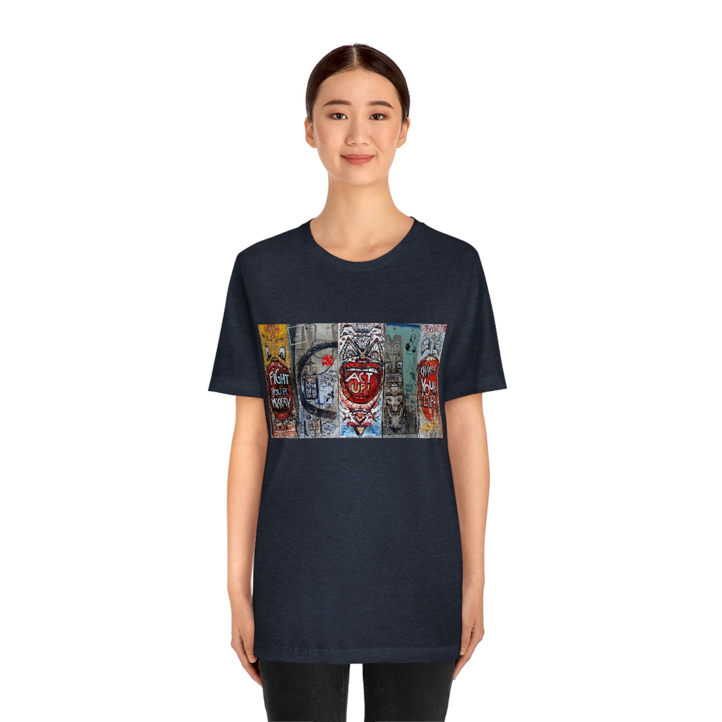 Let Me Out Act up happily Short Sleeve Tee