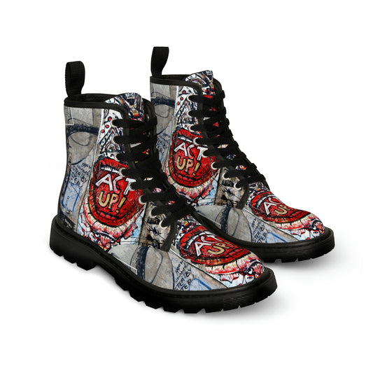 Let Me Out of Berlin Canvas Boots
