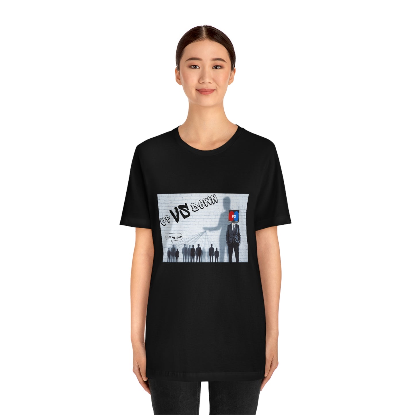 Let Me Out Up vs Down Short Sleeve Tee