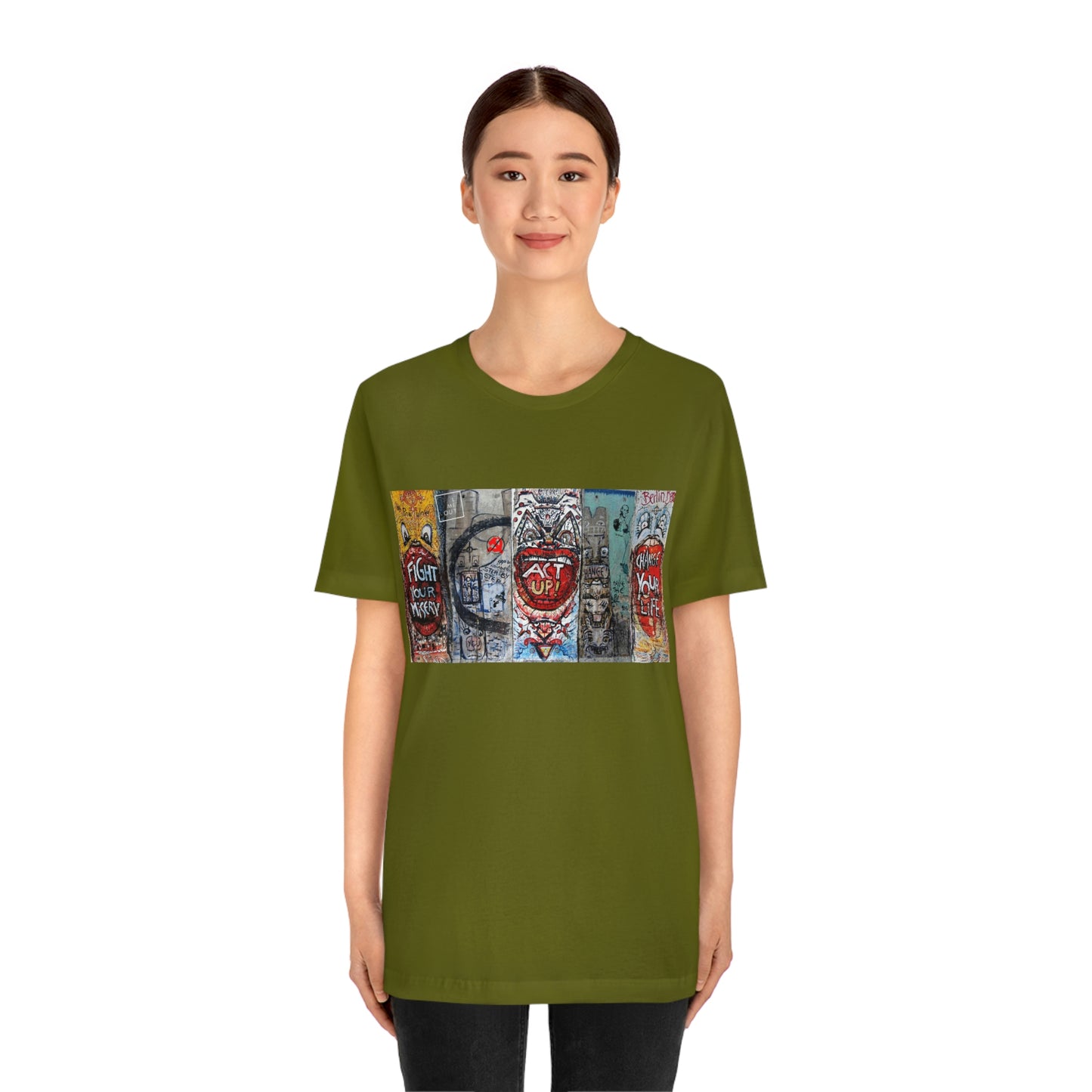 Let Me Out Act up happily Short Sleeve Tee
