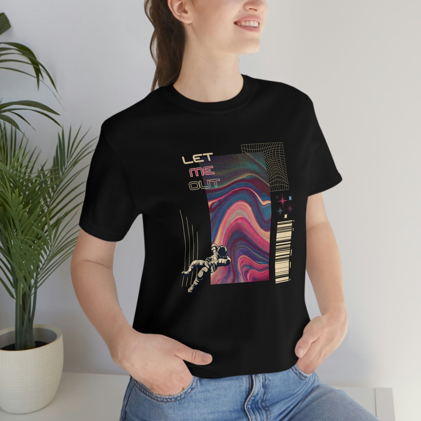 Let Me Out Retro-Space Short Sleeve Tee